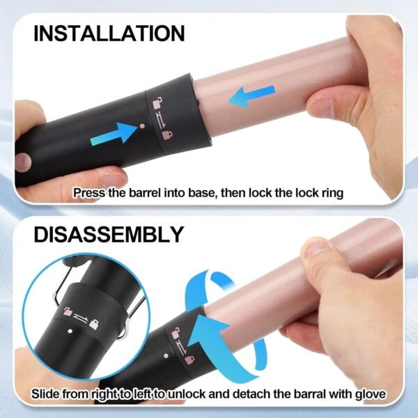 5-in-1 Curling Iron Set for Salon-Quality, Long-Lasting Curls at Home - Image 5