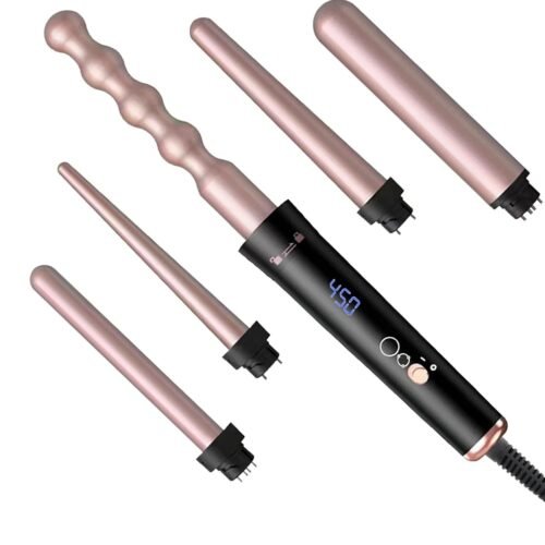 5-in-1 Curling Iron Set for Salon-Quality, Long-Lasting Curls at Home